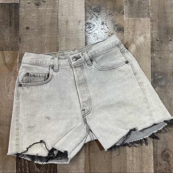 Vintage 501 Levi’s Cutoffs Gray 28 - Picture 11 of 11